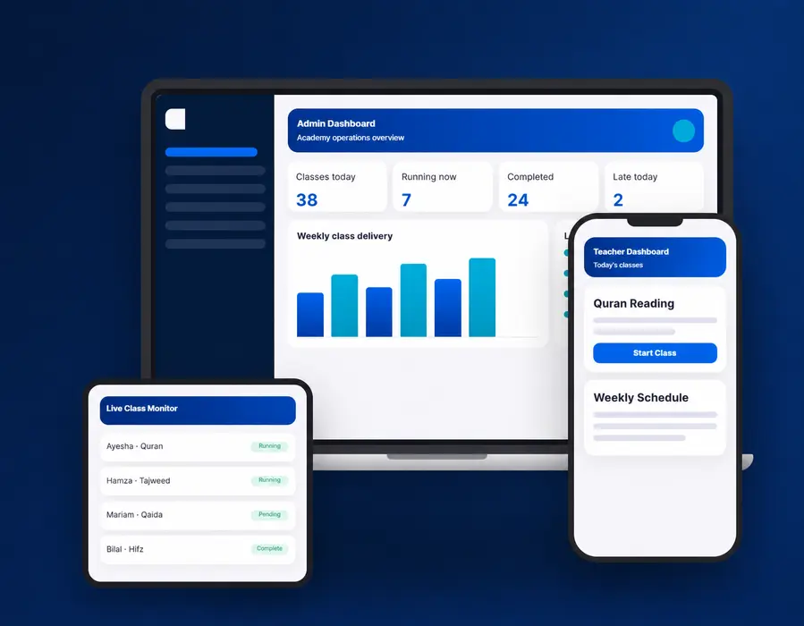 Academy Control System interface preview